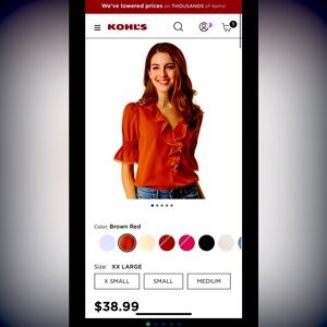 Women's Ruffled V Neck Blouse Half Sleeve